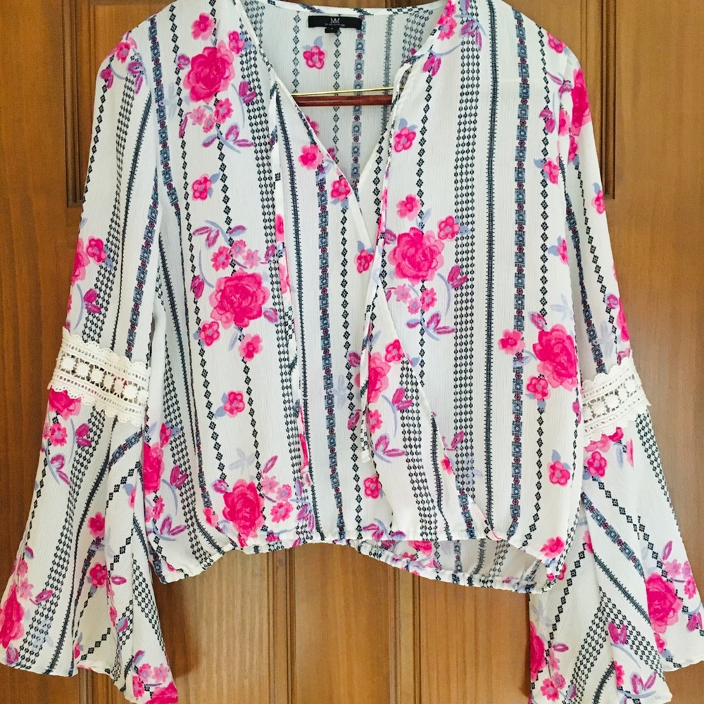 Floral lace blouse